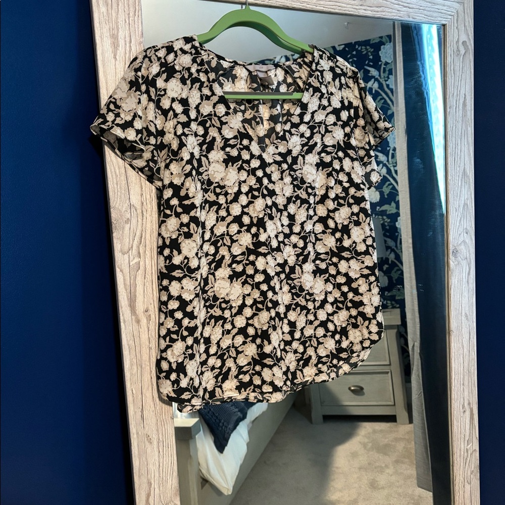 H&M Floral Work Blouse